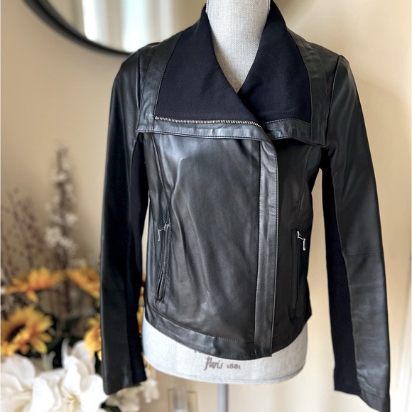 Tinley Road Jackets & Blazers - Tinley Road Black Faux Leather Jacket.  Size Small